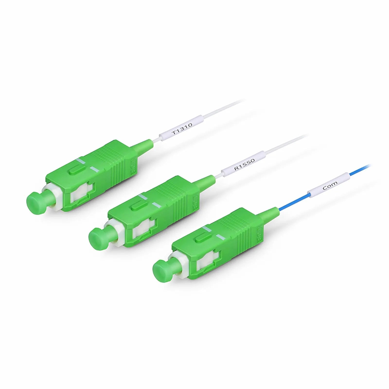 FyberOptix T1310/R1550nm Filter Wavelength Division Multiplexer, Steel Tube, SC/APC, 900m, 1.5m