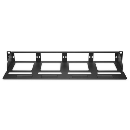 FyberOptix FHDA High Density 1U Rack Mount Modular Enclosure Unloaded, Rear Cable Managers, Holds up to 4 x FHDA Cassettes or Panels, 144 Fibers (LC)