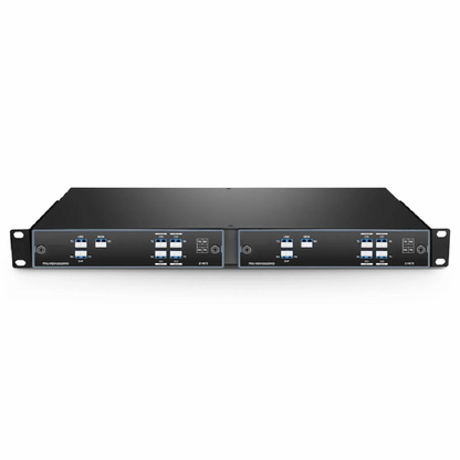 FyberOptix 8 Channels DWDM Mux Demux, 100GHz C53-C60, with Monitor, Expansion and 1310nm Port, 3.0dB Typical IL, LC/UPC, Dual Fiber, FMU Plug-in Module
