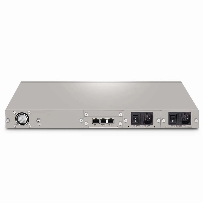 FyberOptix D7000 PDRA5014 Counter-propagating Distributed Raman Amplifier with 14dB Gain, 80 Wavelengths, Dual AC PSUs, 1U Rack Mount