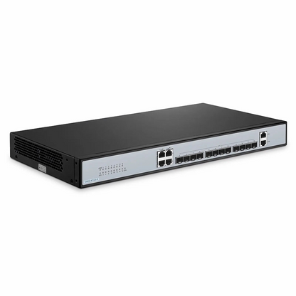 FyberOptix S3950-4T12S-R, 12-Port Ethernet L2+ Managed Switch, 12 x 10Gb SFP+, with 4 x Gigabit RJ45, Support MLAG