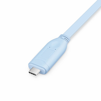 FyberOptix 7ft (2m) USB C (Male) to RJ45 (Male) Console Cable, Blue