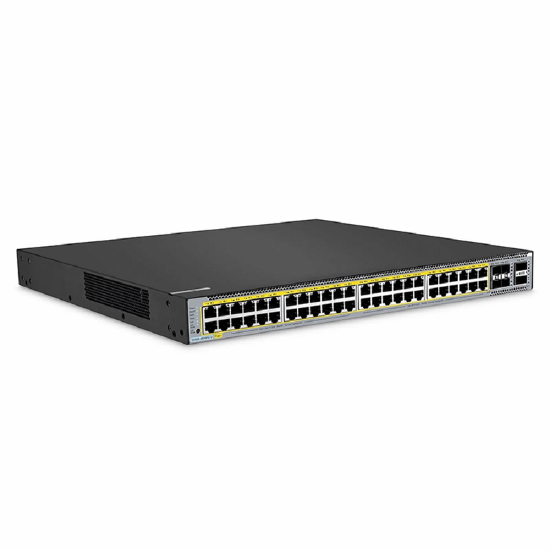 FyberOptix S5860-48XMG-U, 48-Port Ethernet L3 PoE++ Switch, 48 x 10GBASE-T/Multi-Gigabit Ports, 4 x 25Gb SFP28 Uplinks, with 2 x 40Gb QSFP+ Uplinks, Support Stacking, Broadcom Chip