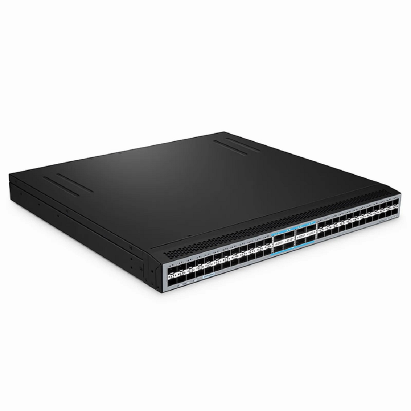 FyberOptix S5850-48B8C, 48-Port Ethernet L3 Switch, 48 x 25Gb SFP28, with 8 x 100Gb QSFP28, Support MPLS&MLAG