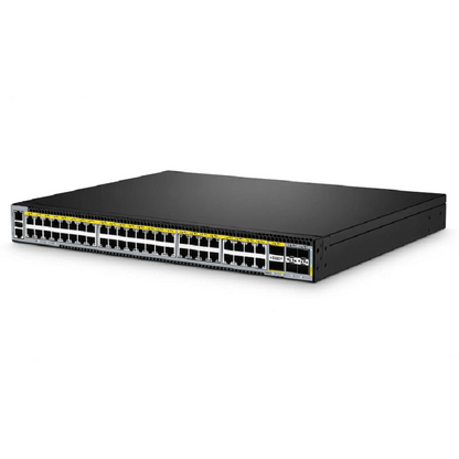FyberOptix S5440-48MU, 48-Port Gigabit Ethernet L3 PoE++ Switch, 40 x 2.5Gb PoE++, 8 x 10Gb PoE++ Ports @2000W, with 4 x 25Gb SFP28 and 2 x 40Gb QSFP+ Uplinks, Support EVPN-VXLAN & MLAG