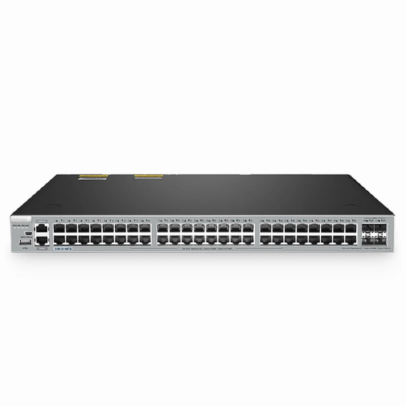 FyberOptix S5810-48TS, 48-Port Gigabit Ethernet L3 Switch, 48 x Gigabit RJ45, with 4 x 10Gb SFP+ Uplinks, Stackable Switch, Broadcom Chip