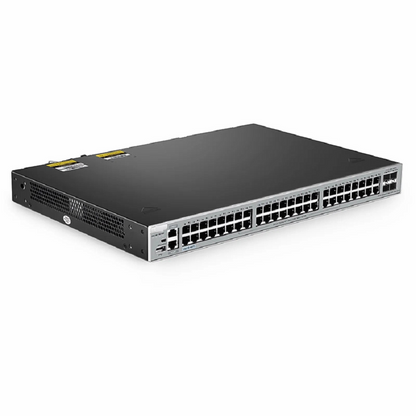 FyberOptix S5810-48TS, 48-Port Gigabit Ethernet L3 Switch, 48 x Gigabit RJ45, with 4 x 10Gb SFP+ Uplinks, Stackable Switch, Broadcom Chip