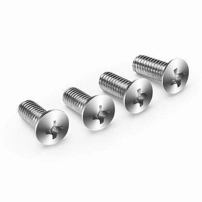 FyberOptix M6A16mm Model Screw and Nut, Nickel-plated, Silver, 50pcs/Pack