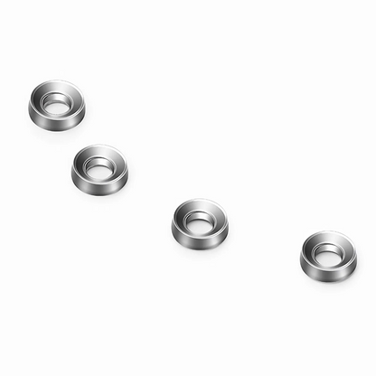 FyberOptix M6A16mm Model Screw and Nut, Nickel-plated, Silver, 50pcs/Pack