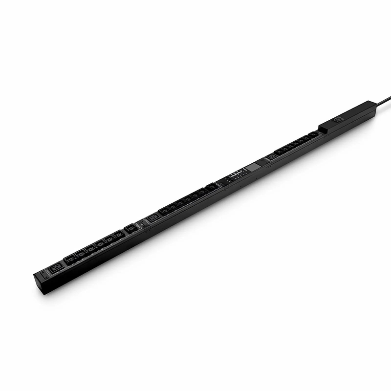 FyberOptix 6.24kW Single-Phase 30A/208V Switched Rack PDU, 21 x C13 & 3 x C19 Outlets, NEMA L6-30P Plug, 10ft Cord, 0U Vertical