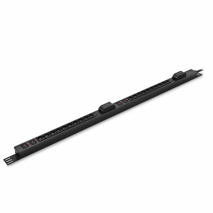 FyberOptix 7.36kW Single-Phase 32A/230V Basic Rack PDU, 20 x C13 & 4 x C19 Outlets, IEC309 32A 2P + E Plug, 10ft Cord, 0U Vertical