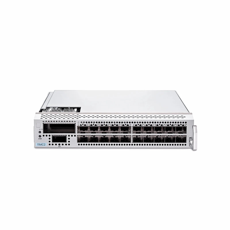 FyberOptix D7000 11MC2, 1 x 100G QSFP28+10 x 10G SFP+ to 1 x 200G CFP2 OTN Muxponder for D7000 Managed Chassis