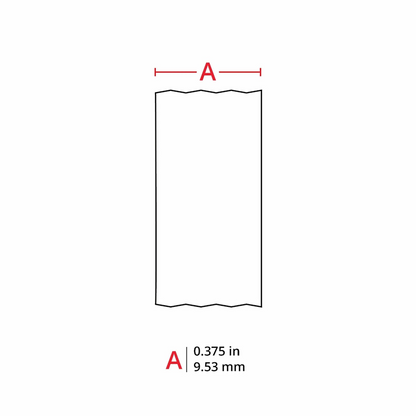 FyberOptix 0.375in.W x 252in.L Panel/Surface Labels with Ribbon for M210 and M211 Printers, Continuous Label/Cartridge, White on Red