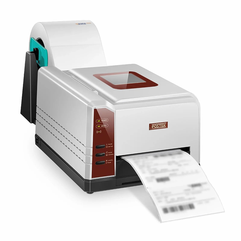 FyberOptix Postek iQ200 Commercial Label Printer with HEATA, 203dpi, 5ips Print Speed