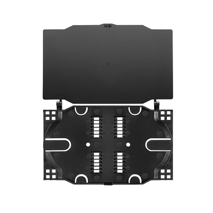 FyberOptix 24 Fibers Fusion Splice Tray for Heat-Shrink Fusion Splices, 0.39" x 5.91" x 3.86", Suitable for FS-S024-4I4O-6-24F