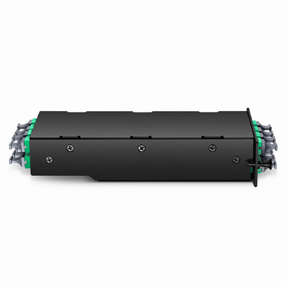 FyberOptix FHDA 4 x MTP®-8 Mesh Cassette, 32 Fibers OS2 Single Mode, Universal, 4 x 8F MTP® to 4 x 8F MTP® (Green), 0.35dB Max.