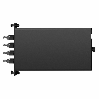 FyberOptix FHDA LC Splice Cassette with Pigtails, 24 Fibers OM4 Multimode,12 x LC UPC Duplex (Aqua), 0.3dB Max.