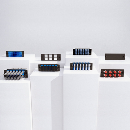 FyberOptix FHDA Fiber Adapter Panel, 12 Fibers OM4 Multimode, 6 x SC UPC Duplex (Aqua) Adapter, Ceramic Sleeve