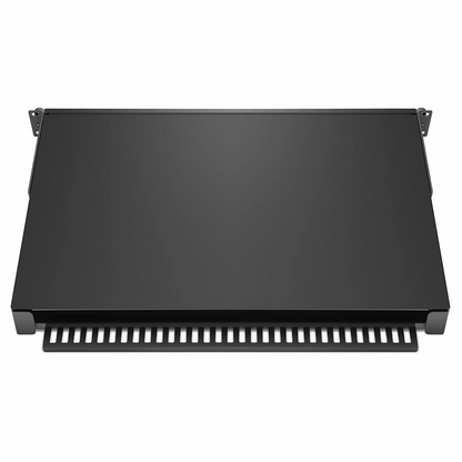 FyberOptix FHDA High Density 1U Rack Mount Enclosure Unloaded, Sliding and Tilt-down Drawer, Holds up to 4 x FHDA Cassettes, Panels, or Splice Trays, 144 Fibers (LC)