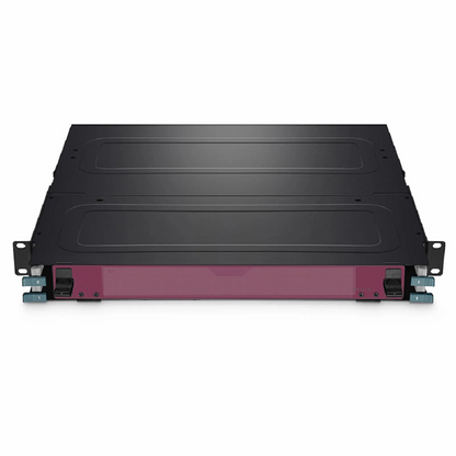 FyberOptix FHXA Standard Density 1U Rack Mount Enclosure Unloaded, 2-layer Sliding Drawer, Holds up to 8 x FHXA Base-12 Cassettes, 96 Fibers (LC)