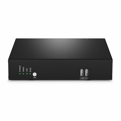 FyberOptix 4K HDMI USB HID IP KVM Matrix Receiver Set with Audio and EDID over Fiber Optic Cable for 20km and Cat5e/6/6a/7 for 120m, 3840x2160@60Hz