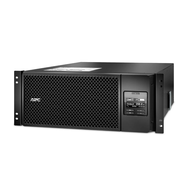FyberOptix APC Smart-UPS On-line, 6kVA/6kW, 208V, 2 x L6-20R & 3 x L6-30R NEMA Outlets, Network Card & SmartSlot, 2 Replaceable Battery Modules Included, Rack 4U/Tower Convertible