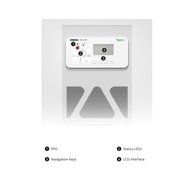 FyberOptix APC Easy UPS 3S, 15kVA/15kW, 208V, Hard Wire 4-wire Output (3PH+ G), Parallel up to 4UPSs
