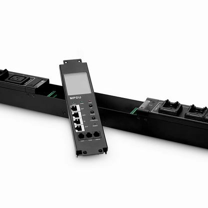 FyberOptix 6.24kW Single-Phase 30A/208V Switched Rack PDU, 21 x C13 & 3 x C19 Outlets, NEMA L6-30P Plug, 10ft Cord, 0U Vertical