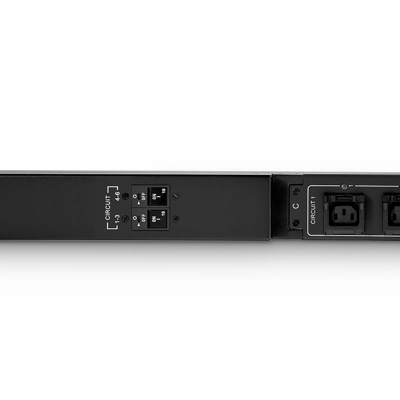 FyberOptix 6.24kW Single-Phase 30A/208V Switched Rack PDU, 21 x C13 & 3 x C19 Outlets, NEMA L6-30P Plug, 10ft Cord, 0U Vertical