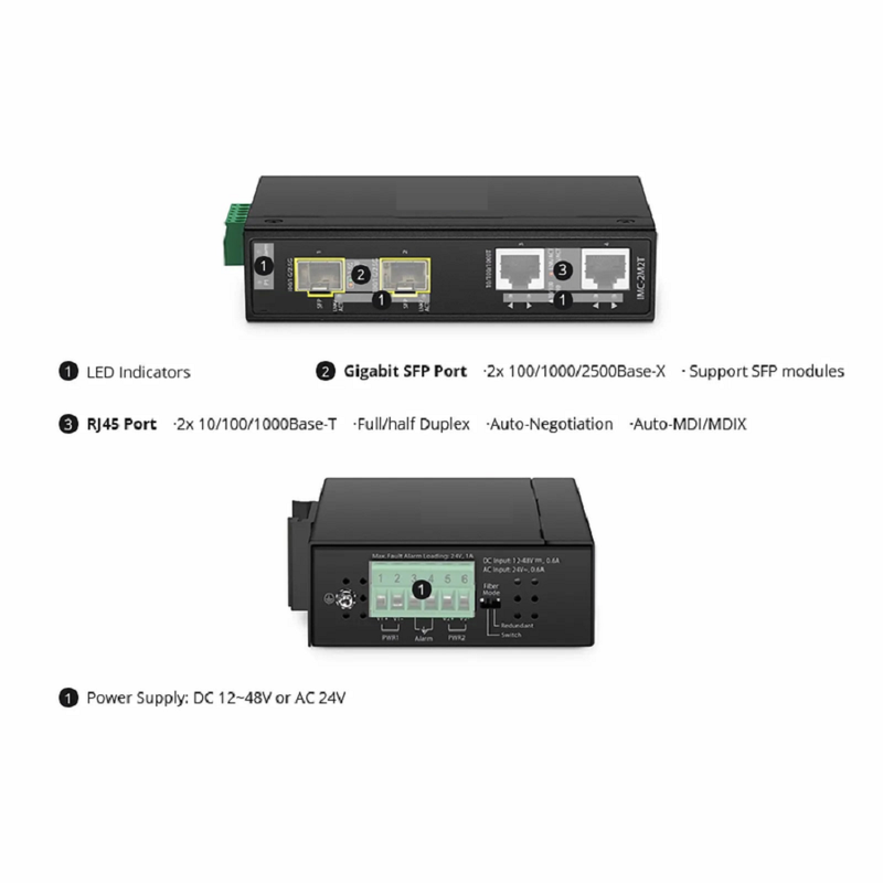 FyberOptix 1x 10G RJ45 to 1x 10G SFP+