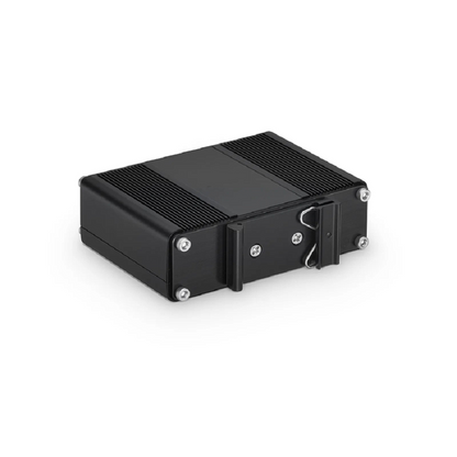 FyberOptix Unmanaged 4 x 10/100/1000Base-T RJ45 to 1 x 100/1000Base-X SFP Gigabit Ethernet PoE++ with PSE and PD Media Converter