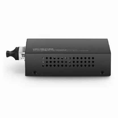 FyberOptix Unmanaged 1x 10/100/1000Base-T to 1x 1000Base-X Multimode SC 850nm 220/550m Gigabit Ethernet Media Converter, American Plug Standard