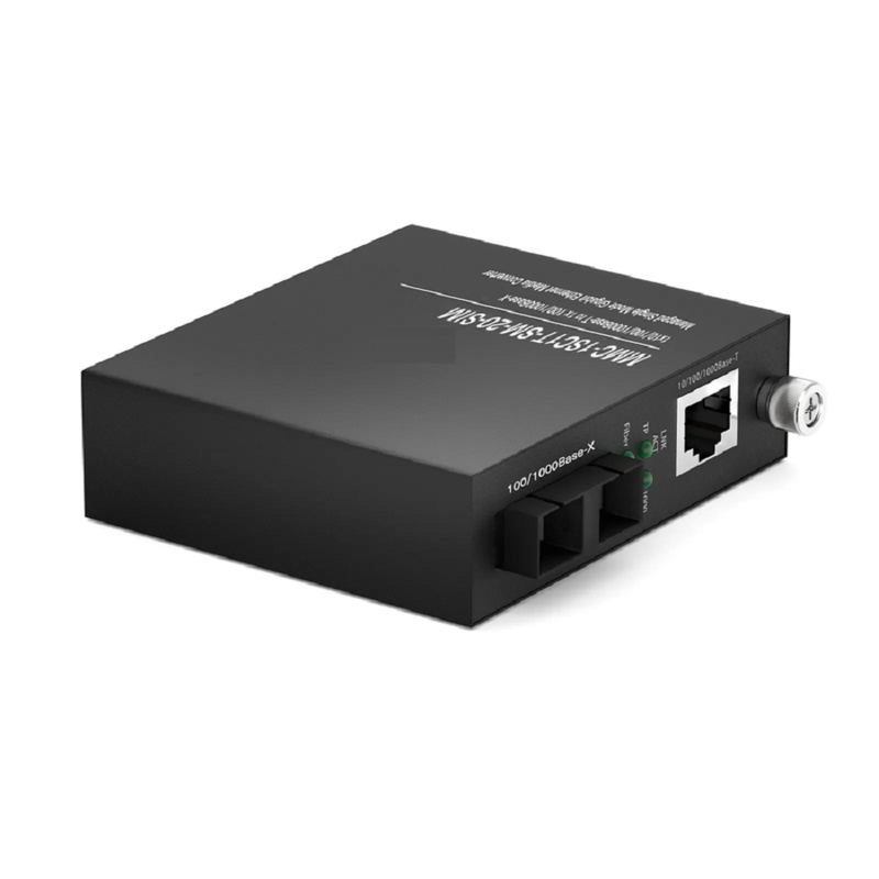 FyberOptix Managed 1x 100M/1G/2.5G/5G/10GBase-T RJ45 to 1x 10GBase-X SFP+ 10Gigabit Ethernet Media Converter, Slide-in Module, British Plug Standard