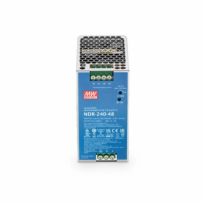 FyberOptix 240W 48VDC Slim DIN Rail Economical Industrial Power Supply with PFC Function