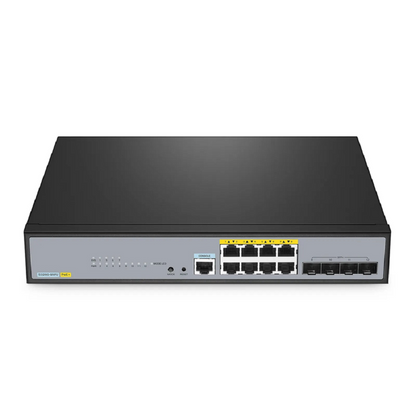 FyberOptix Mini Unmanaged 1x 100M/1G/2.5G/5G/10GBase-T RJ45 to 1x 10GBase-X SFP+ 10Gigabit Ethernet Media Converter, American Plug Standard