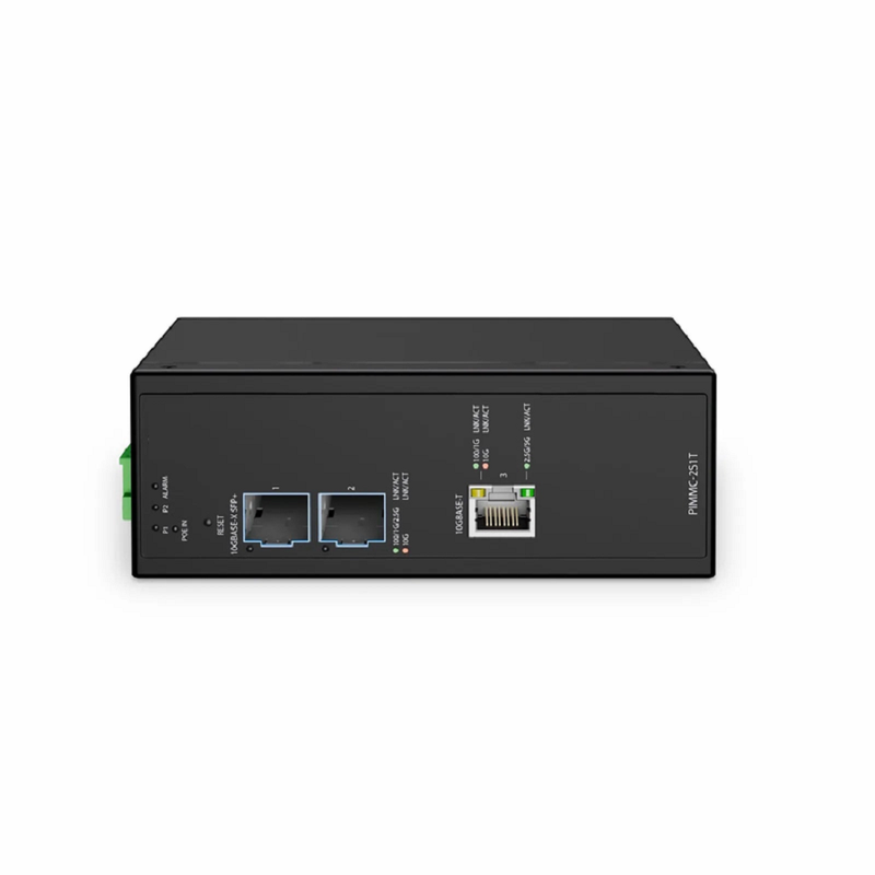 FyberOptix 1x 10G RJ45 to 2x 10G SFP+™PoE+ PD