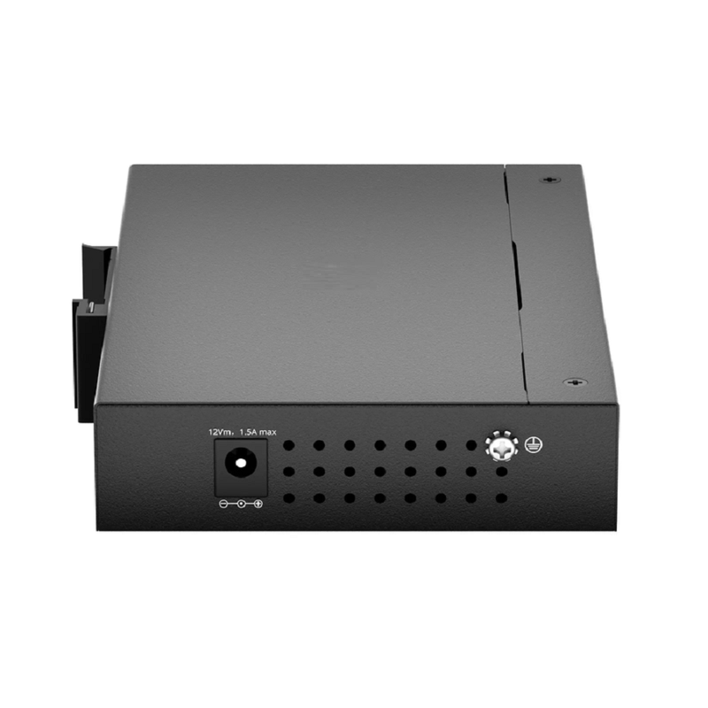 FyberOptix Managed 1x 10GBase-X to 1x 10GBase-X 2SFP+ 10Gigabit Ethernet Media Converter, European Plug standard