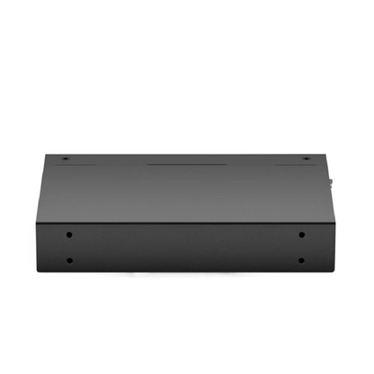 FyberOptix Managed 1x 100M/1G/2.5G/5G/10GBase-T RJ45 to 2x 10GBase-X SFP+ 10Gigabit Ethernet Media Converter, European Plug standard