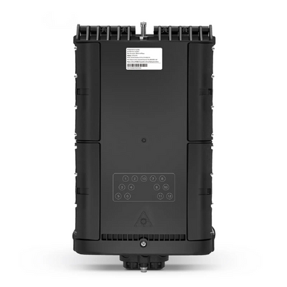 FyberOptix Universal Pre-Terminated Hub Box for Quick ODN, 1 Uncut Port, 8 SC/APC Adapters, Mechanical Seal, Supports 1:2/1:4/1:8 Mini Splitters, PP+GF, IP65, Wall/Pole/Aerial Mount, Indoor/Outdoor