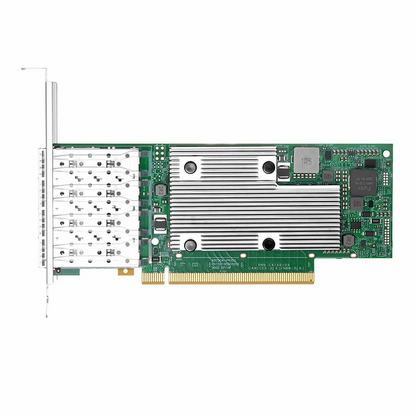 FyberOptix BroadcomA® BCM957504-P425G Ethernet Network Interface Card, P425G 25GbE Quad-port SFP28, PCIe 4.0 x16, Standard & Low Profile