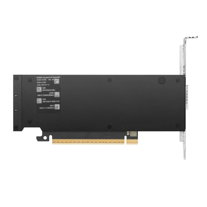 FyberOptix NVIDIA Mellanox C8180 900-9X81E-00EX-ST0 ConnectXA®-8 InfiniBand & Ethernet Adapter Card Socket-Direct 800GbE XDR/2 x 400GbE, Single-Cage OSFP, PCIe6.0 x16, Crypto and Secure Boot, Tall&Short Bracket