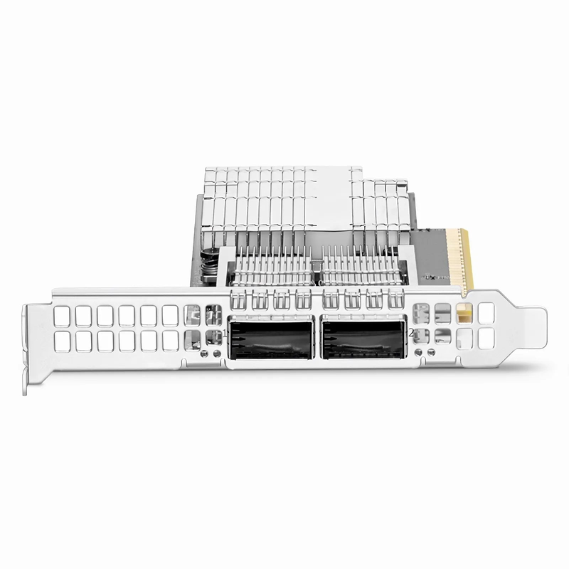 FyberOptix NVIDIA Mellanox MCX755106AS-HEAT ConnectXA®-7 InfiniBand & Ethernet Adapter Card 200GbE/NDR200, Dual-Port QSFP112, PCIe 5.0 x16, with x16 PCIe Extension Option, Secure Boot, Tall&Short Bracket