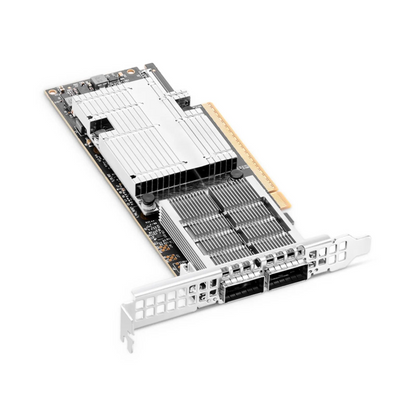 FyberOptix NVIDIA Mellanox MCX755106AS-HEAT ConnectXA®-7 InfiniBand & Ethernet Adapter Card 200GbE/NDR200, Dual-Port QSFP112, PCIe 5.0 x16, with x16 PCIe Extension Option, Secure Boot, Tall&Short Bracket