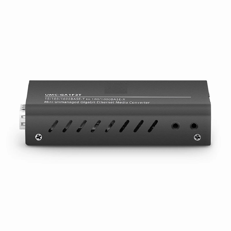 FyberOptix Mini Unmanaged 1x 100M/1G/2.5G/5G/10GBase-T RJ45 to 1x 10GBase-X SFP+ 10Gigabit Ethernet Media Converter, British Plug Standard
