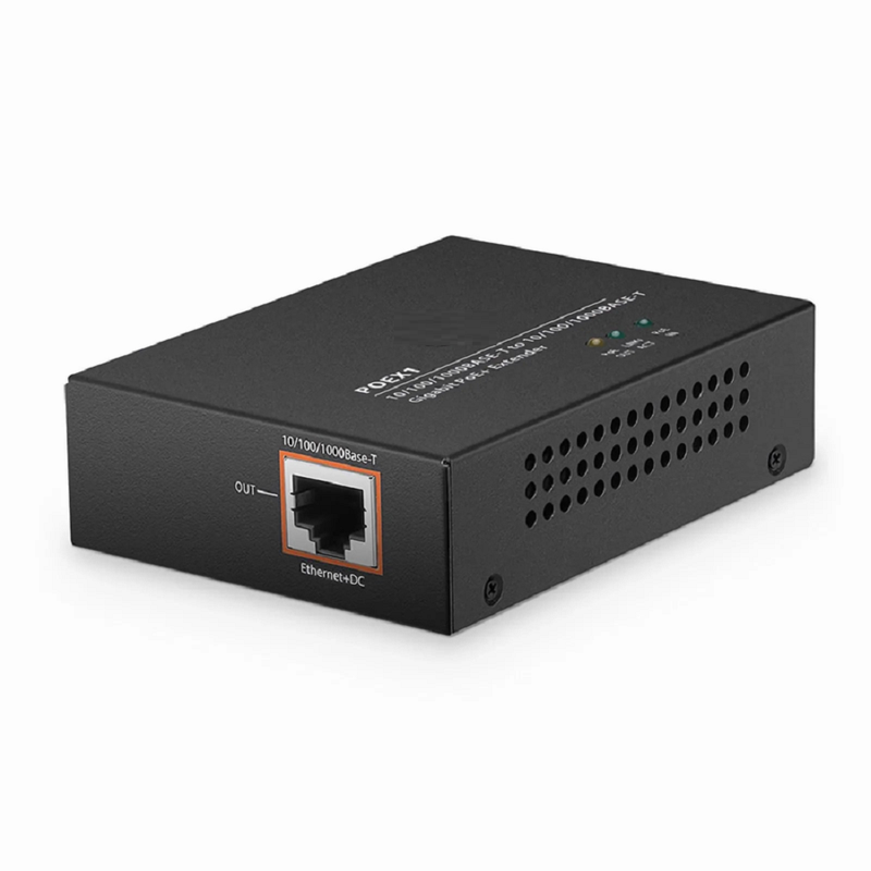 FyberOptix Unmanaged 1x 10/100/1000Base-T RJ45 to 1x 100/1000Base-X SFP Gigabit Ethernet PoE+ PD Media Converter