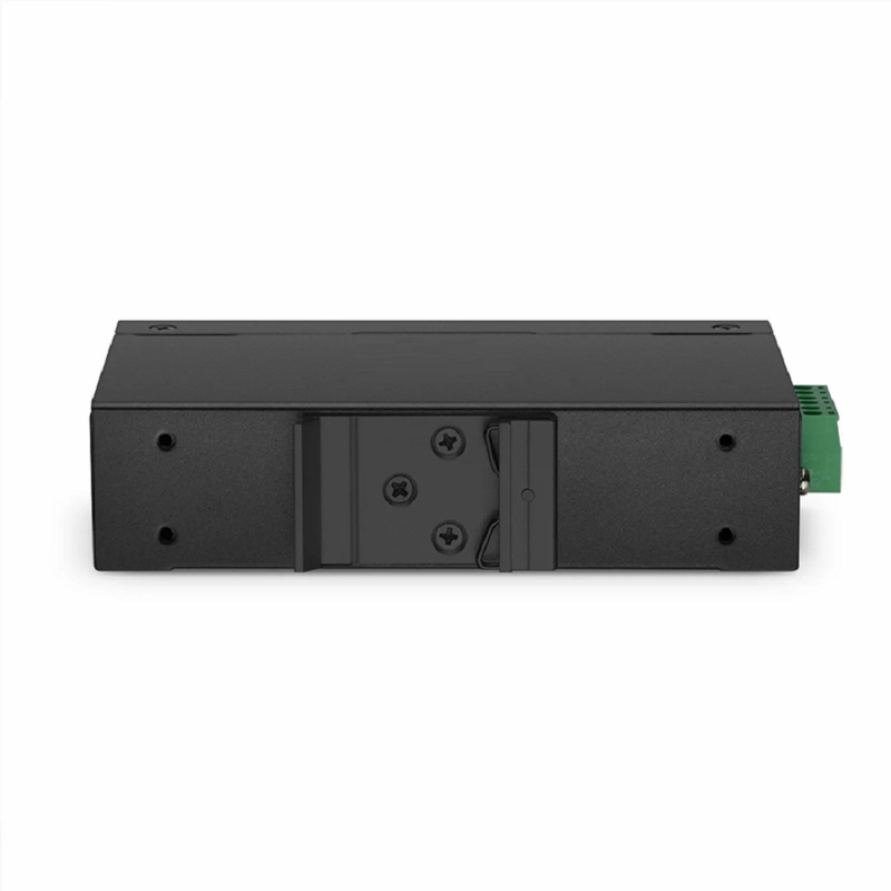 FyberOptix Mini Unmanaged 2x 10/100/1000Base-T RJ45 to 1x 1000Base-X SFP Gigabit Ethernet Media Converter, American Plug Standard