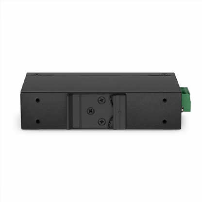 FyberOptix Mini Unmanaged 2x 10/100/1000Base-T RJ45 to 1x 1000Base-X SFP Gigabit Ethernet Media Converter, American Plug Standard