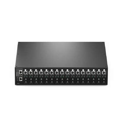 FyberOptix 16 Managed Media Converter Chassis, 2U Rack Mount, Single Power AC 100-240V