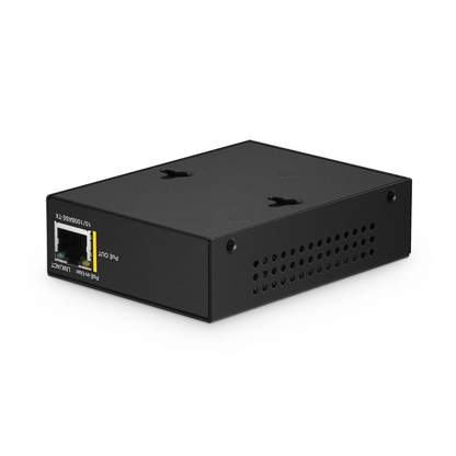 FyberOptix IES1101W-2PD, 1-Port 10/100M Fast Ethernet Long Reach PoE over Coaxial Extender, 1 x BNC Female Input to 1 x PoE+ Output, -20 to 70A°C Operating Temperature
