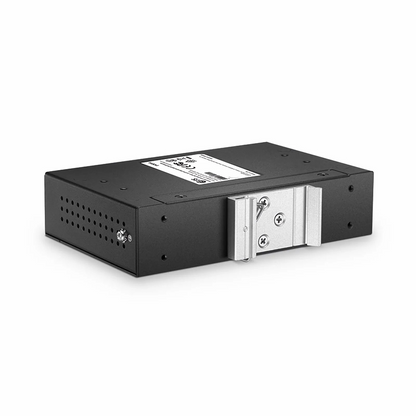 FyberOptix 5 Ports 10/100/1000M Gigabit PoE+ Extender, 1 in 4 out, Din-rail/Wall mountable, IEEE 802.3at/802.3af, -40 to 75A°C